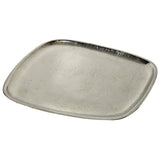 Dekoteller Metall silber Dekoschale Metallteller Deko Schale Teller 25 x 22 cm - Dekoteller