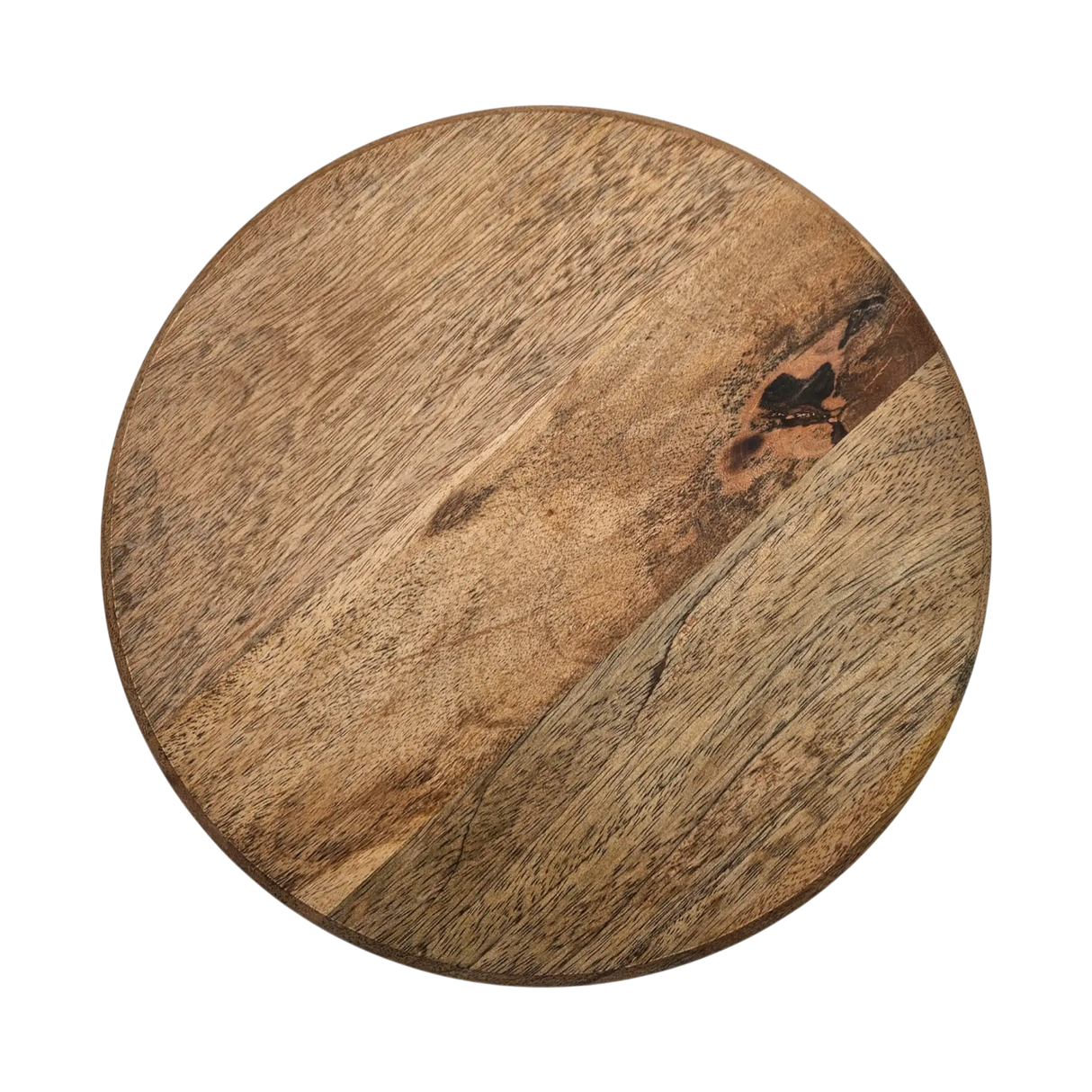 Dekoteller rund auf Füßen Kerzentablett Mangoholz 29 cm Holztablett Blumenhocker Dekorativ - Dekoteller