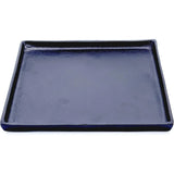 Dekoteller schwarz Dekoschale Metall Teller Schale Alu Deko 25x25 cm - Dekoteller