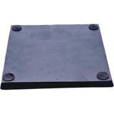 Dekoteller schwarz Dekoschale Metall Teller Schale Alu Deko 25x25 cm - Dekoteller