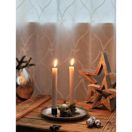 Dekoteller Silber Metall Teller Schale Dekotablett Kerzenteller Dekoschale Ø20cm - Dekoteller