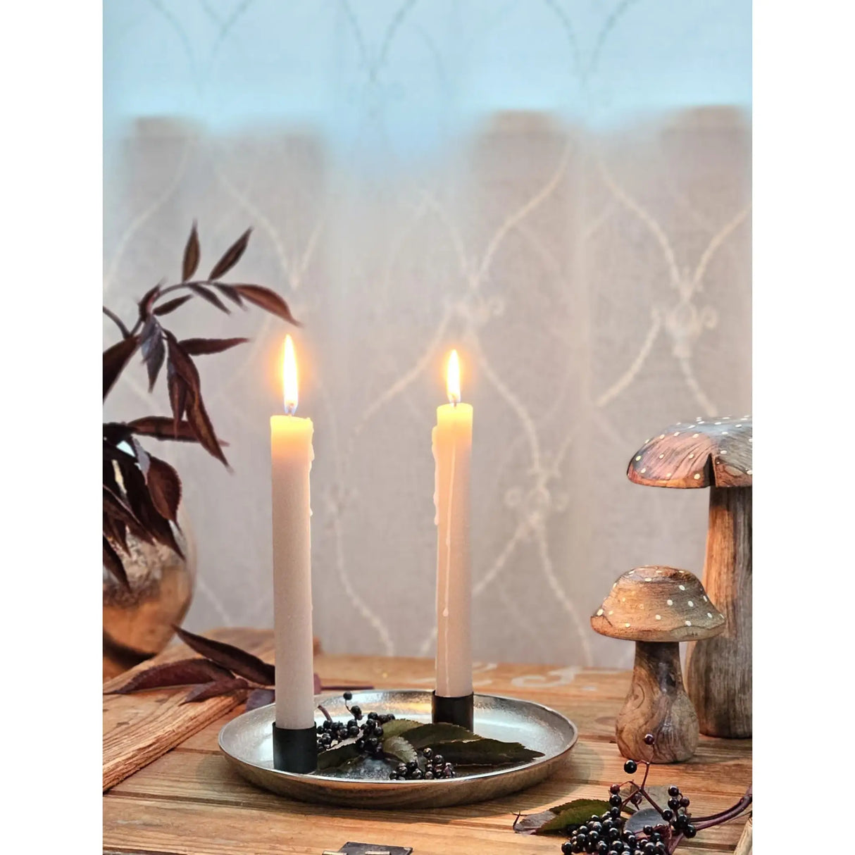 Dekoteller Silber Metall Teller Schale Dekotablett Kerzenteller Dekoschale Ø20cm - Dekoteller