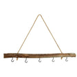 Dekozweig Holz 5 Haken Fensterhänger braun natur Deko Landhaus Ast Dekoast 50 cm - Fensterhänger