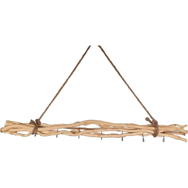 Dekozweige Holz 8 Haken Fensterdeko Hängeast Weide Äste braun Hängezweige 80 cm - Dekozweig