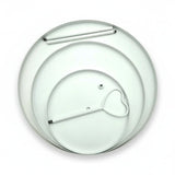 Etagere Paris weiß 48x30 rund Metall 3 Schichten 3-Stöckig Vintage Muffin Herz - Etagere