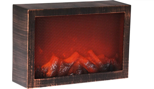 Dekokamin LED Kamin Feuer Elektrokamin 30x20 cm