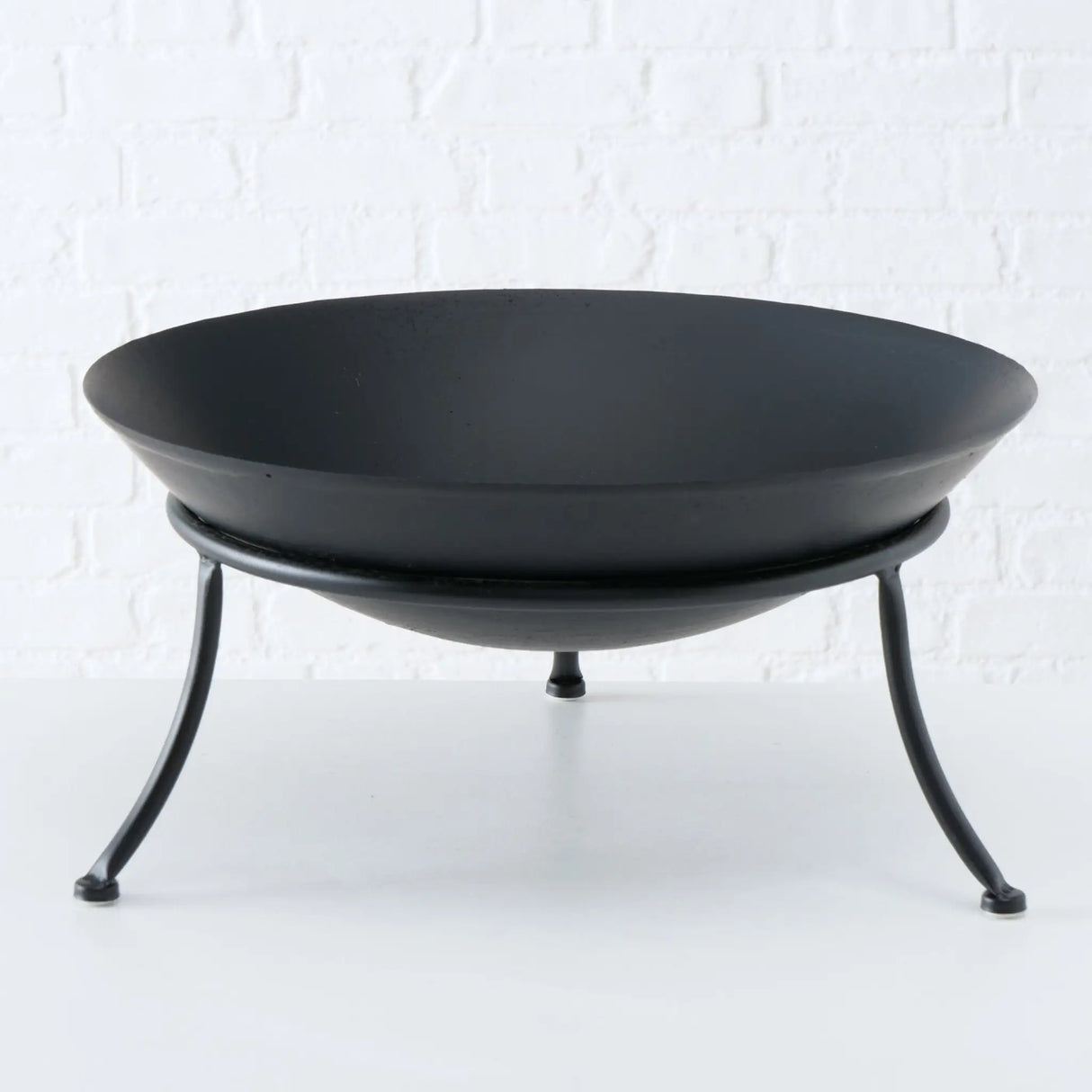 Feuerschale Ø 47 cm Feuerkorb Eisen Metall schwarz Schale Feuer Feuerstelle - Feuerschale