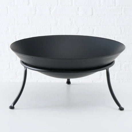 Feuerschale Ø 47 cm Feuerkorb Eisen Metall schwarz Schale Feuer Feuerstelle - Feuerschale
