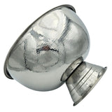 Flaschenkühler Schale rund Edelstahl Champagnerschale Hammerschlag Sektkühler - Sektkühler