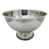 Flaschenkühler Schale rund Edelstahl Champagnerschale Hammerschlag Sektkühler - Sektkühler