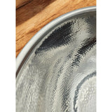 Flaschenkühler Schale rund Edelstahl Champagnerschale Hammerschlag Sektkühler - Sektkühler