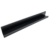 Fotoleiste Bilderleiste Schweberegal Holzregal Wandregal Bücherregal Wandboard - Klein schwarz 58 x 6 x 7 cm - Wandregal