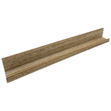 Fotoleiste Bilderleiste Schweberegal Holzregal Wandregal Bücherregal Wandboard - Klein braun 58 x 6 x 7 cm - Wandregal