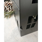 Haus Metall schwarz Dekoration meinposten 3 Set Laternen Windlicht - Windlicht Laternenhäuser