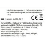 Hausnummernschild LED Beleuchtet Solar Edelstahl Hausnummernbeleuchtung - Hausnummernschild LED