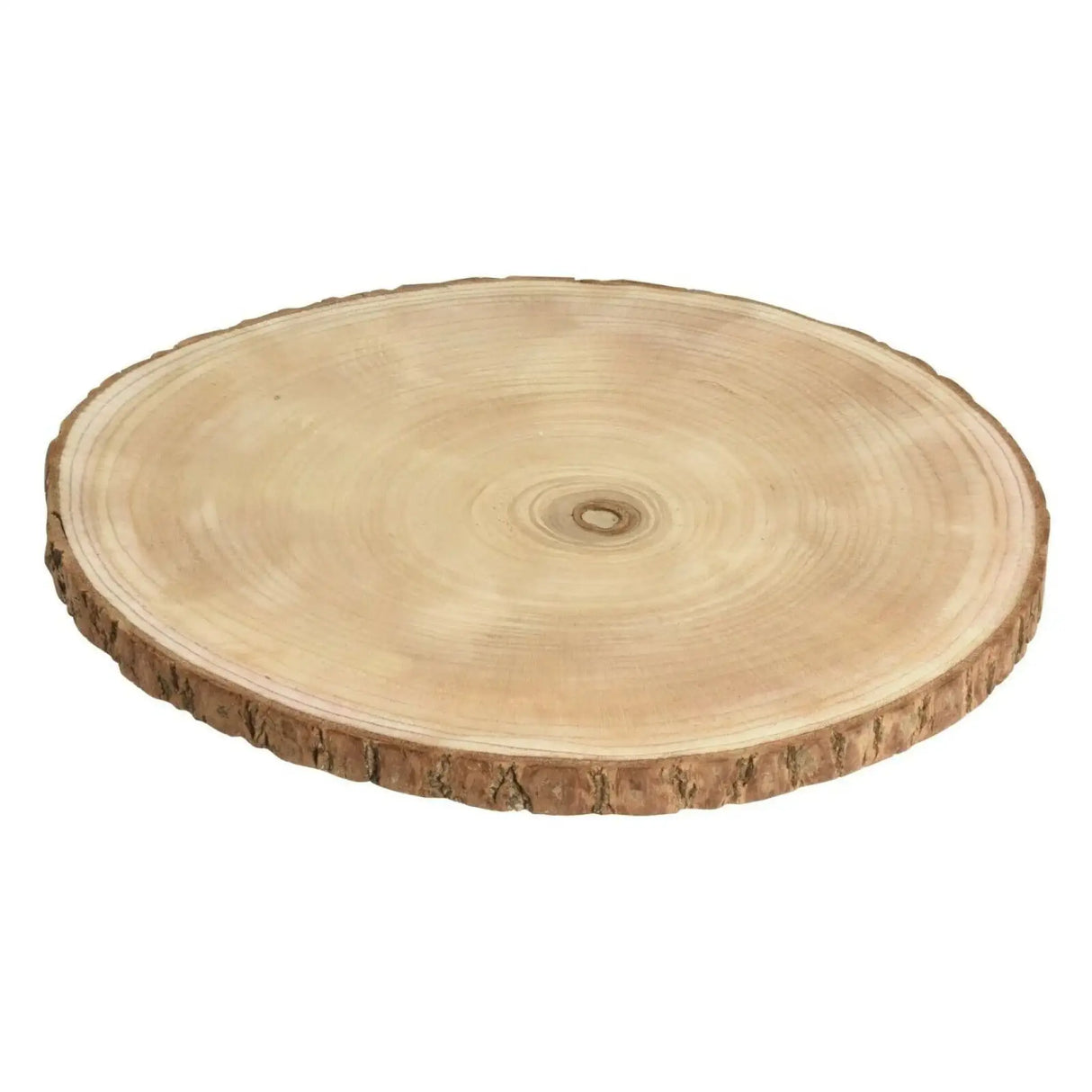 Holzbrett Baumscheibe Holz Brett Tischdeko Tablett Deko Holzplatte Ø 30 cm - Baumscheibe