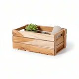 Holzkiste Teakholz Dekokiste Korb Aufbewahrungsbox Box 28x22 o. 20x13 cm Holzbox - Holzkiste