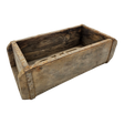 Holzkiste Ziegelform Ziegelsteinform Kiste recyceltes Holz Kasten 31 cm Original rustikal - Holzkiste