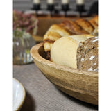 Holzschale Mango Holz Schale Dekoschale Brotschale Mangoholz Ø 38 cm - Holzschale