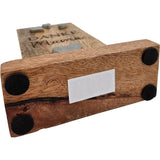 Holzschild MAMA Holztafel Geschenk Muttertag Mutter Schild Mangoholz Höhe 20 cm - Holzschild