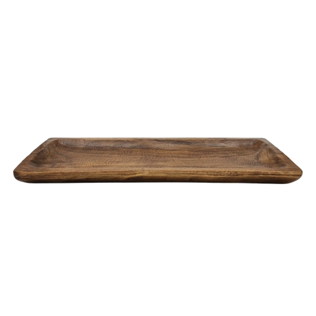 Holztablett Holzbrett Dekoschale Holzschale braun 58x22 cm Kerzentablett Dekobrett XXL - Dekobrett