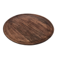 Holzteller Dekoteller rund hellbraun dunkelbraun 37 cm Kerzenteller Mangoholz - Braun - Dekoteller