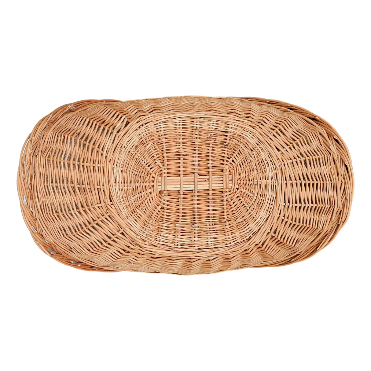 Kaminholzkorb mit Jute XXL Weidenkorb Holzkorb Holztrage 43x70 cm - Kaminholzkorb