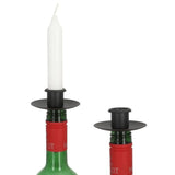 Kerzenhalter für Flaschen Metall schwarz Stabkerzenhalter Tülle für Kranz - Stabkerzenhalter