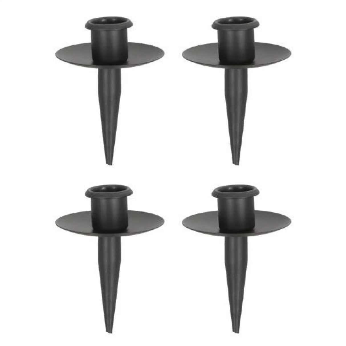 Kerzenhalter für Flaschen Metall schwarz Stabkerzenhalter Tülle für Kranz - Stabkerzenhalter