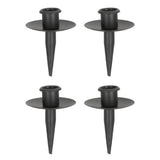 Kerzenhalter für Flaschen Metall schwarz Stabkerzenhalter Tülle für Kranz - Stabkerzenhalter