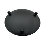 Kerzenhalter schwarz 4 Stück Stumpenkerzen Teller Kerzenteller Weihnachten 8,5 cm - Kerzenhalter