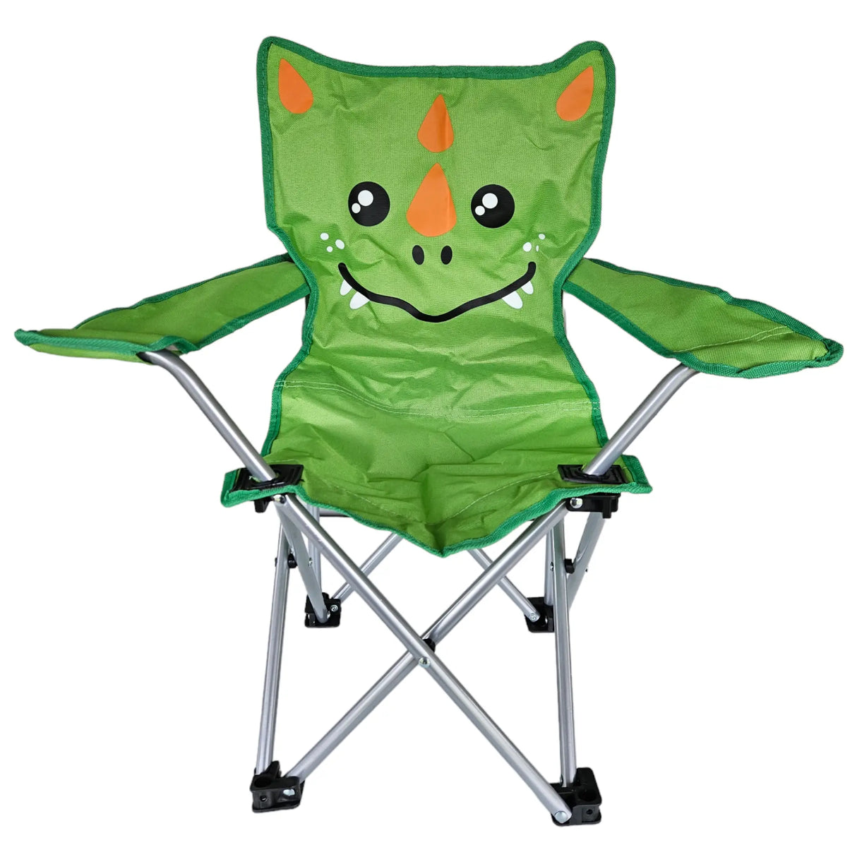 Kinderklappstuhl Campingstuhl Gartenstuhl Kinder Klappstuhl camping Kinderstuhl - Drache grün - Campingstuhl für Kinder