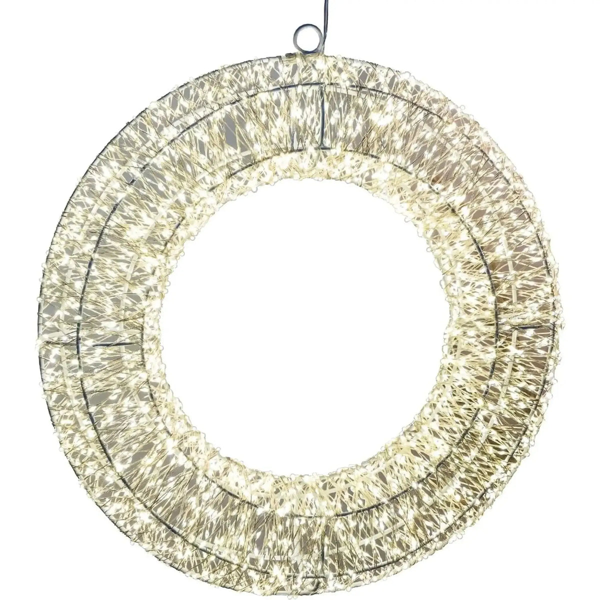 Kranz LED Timer Weihnachtskranz Türkranz Weihnachtsdeko warmweiß 38cm B-Ware - LED Türkranz
