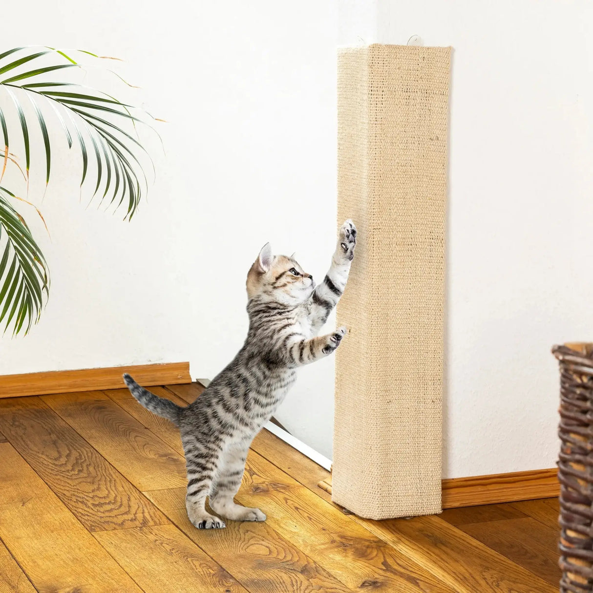 Kratzbrett Kratzmatte für Wand 80x28 cm Eckkratzbrett Kratzbaum Katzen Katze Sisal - Katzenkratzbrett