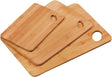 Küchenschneidebrett Bambus Schneidebrett Küchenbrett KESPER 3er Set 35x24 cm - Schneidebrett