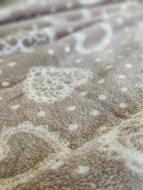 Kuscheldecke Decke Tagesdecke Herz 150x200 cm Creme Grau Beige Rot Wohndecke - Beige - Wohndecke