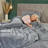 Kuscheldecke Flauschig Weich XXL180x220 Mikrofaser Wohndecke Tagesdecke Flanell - Wohndecke