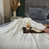 Kuscheldecke Flauschig Weich XXL180x220 Mikrofaser Wohndecke Tagesdecke Flanell - Wohndecke