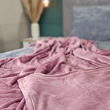 Kuscheldecke Flauschig Weich XXL180x220 Mikrofaser Wohndecke Tagesdecke Flanell - Wohndecke