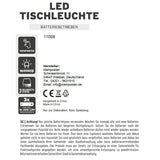Lampe LED ohne Kabel Touch Tischleuchte Tischlampe Leuchte kabellos dimmbar - Lampe