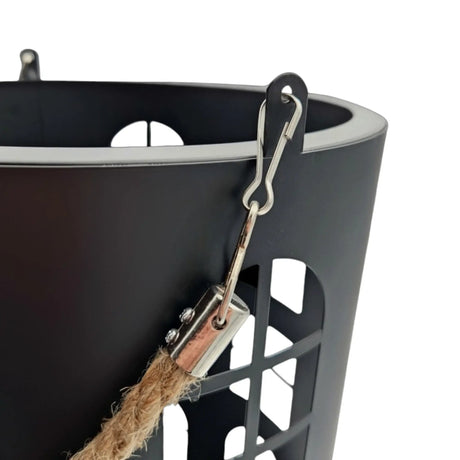 Laterne XXL Windlicht rund Haus schwarz weiß 40 cm Metall Kerzenhalter Industrial - Laterne Windlicht