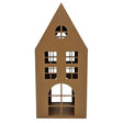 Laternenhaus Windlicht Kerzenhalter Rostoptik Haus Metall Deko Laterne 40 cm - Windlicht Laternenhäuser