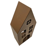 Laternenhaus Windlicht Kerzenhalter Rostoptik Haus Metall Deko Laterne 40 cm - Windlicht Laternenhäuser