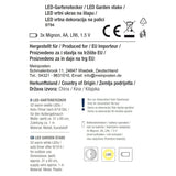 LED Gartenstecker Tannenbaum Weihnachtsbeleuchtung Beleuchtung Timer warmweiß - LED Gartenstecker