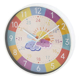 Lernuhr Kinderuhr Wanduhr bunt analoge Montessori Wanduhr Kinderzimmer Mädchen - Uhr