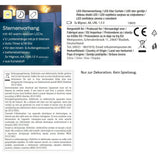 Lichterkette Sternenvorhang LED warmweiß Lichtervorhang 80x60cm Batterie Timer - Lichterkette LED