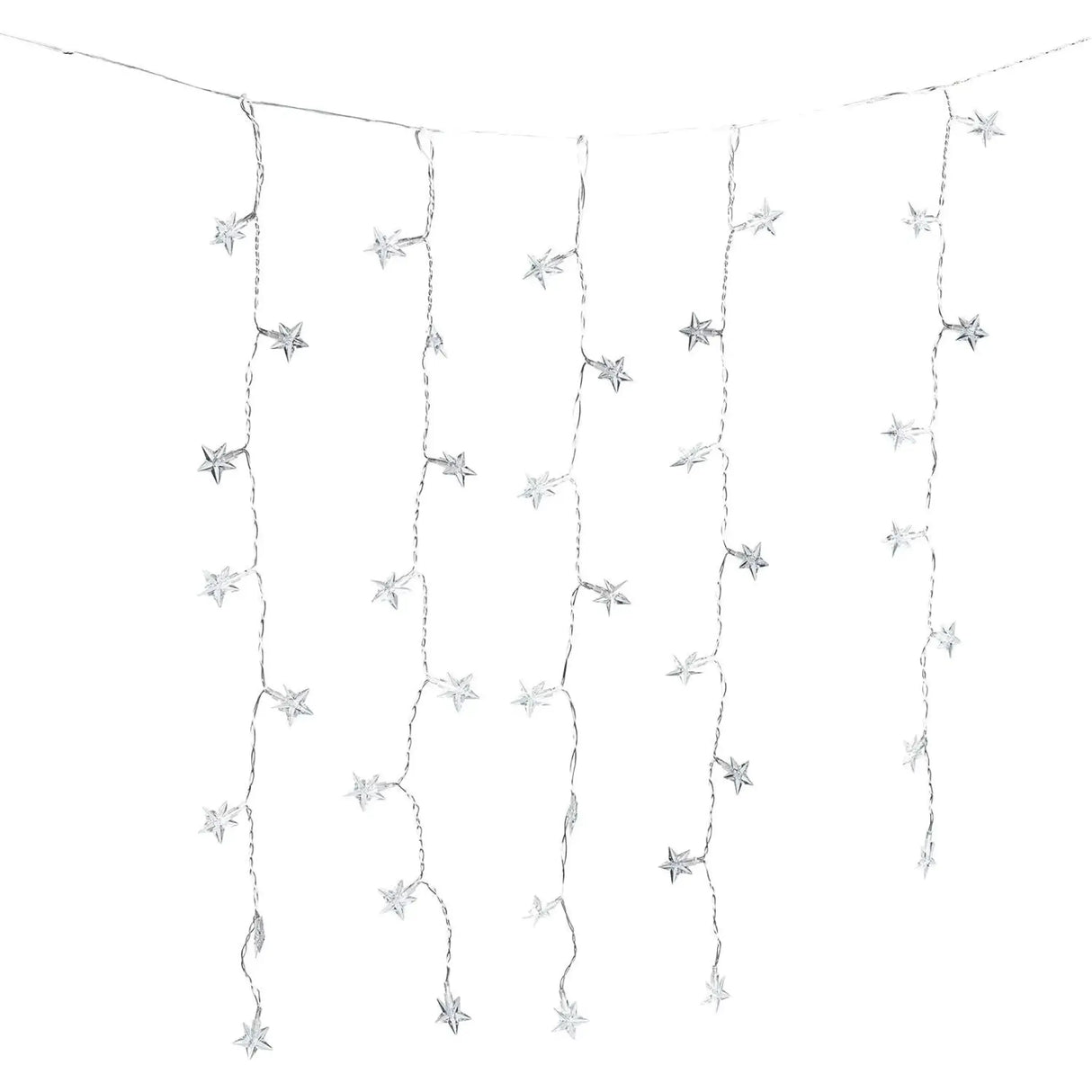 Lichterkette Sternenvorhang LED warmweiß Lichtervorhang 80x60cm Batterie Timer - Lichterkette LED