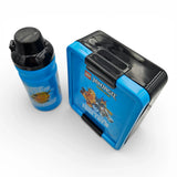Lunch Set Lego blau Trinkflasche 390 ml Brotdose Facheinteiler Kinderbrotdose NINJAGO - Brotdose