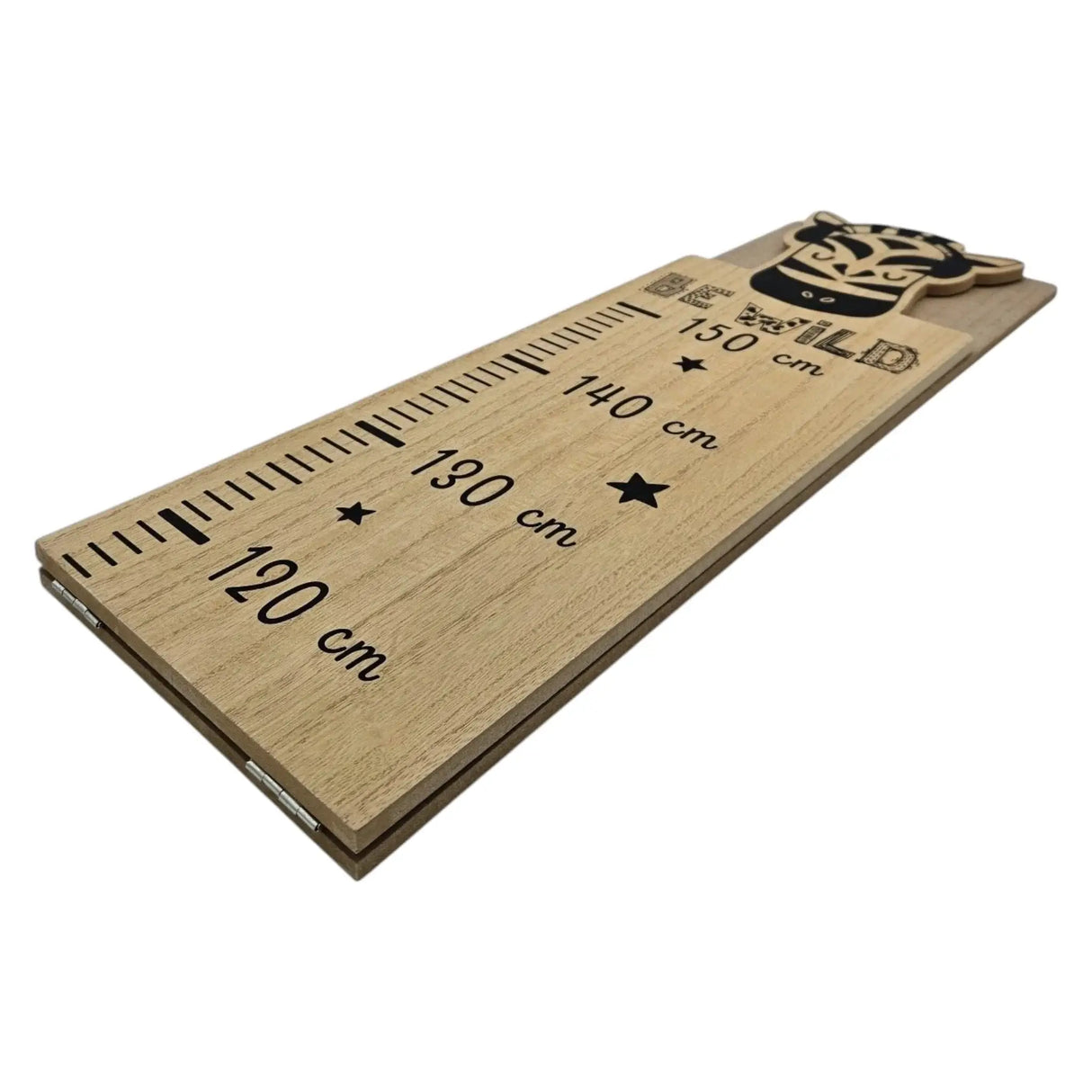 Messlatte Kinder Holz 60-150 cm Größenmesser Jungen und Mädchen Pandabär Tiger Zebra - Messlatte