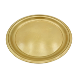 Metallteller Dekoteller rund Gold 30 cm Kerzenteller Kerzentablett Adventsteller Weihnachten - Dekoteller